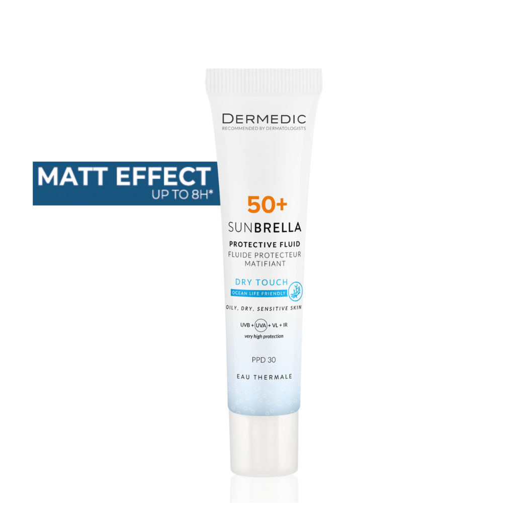 Dermedic Sunbrella Dry Touch Protective Fluid, 40ml - (1+1 Free)
