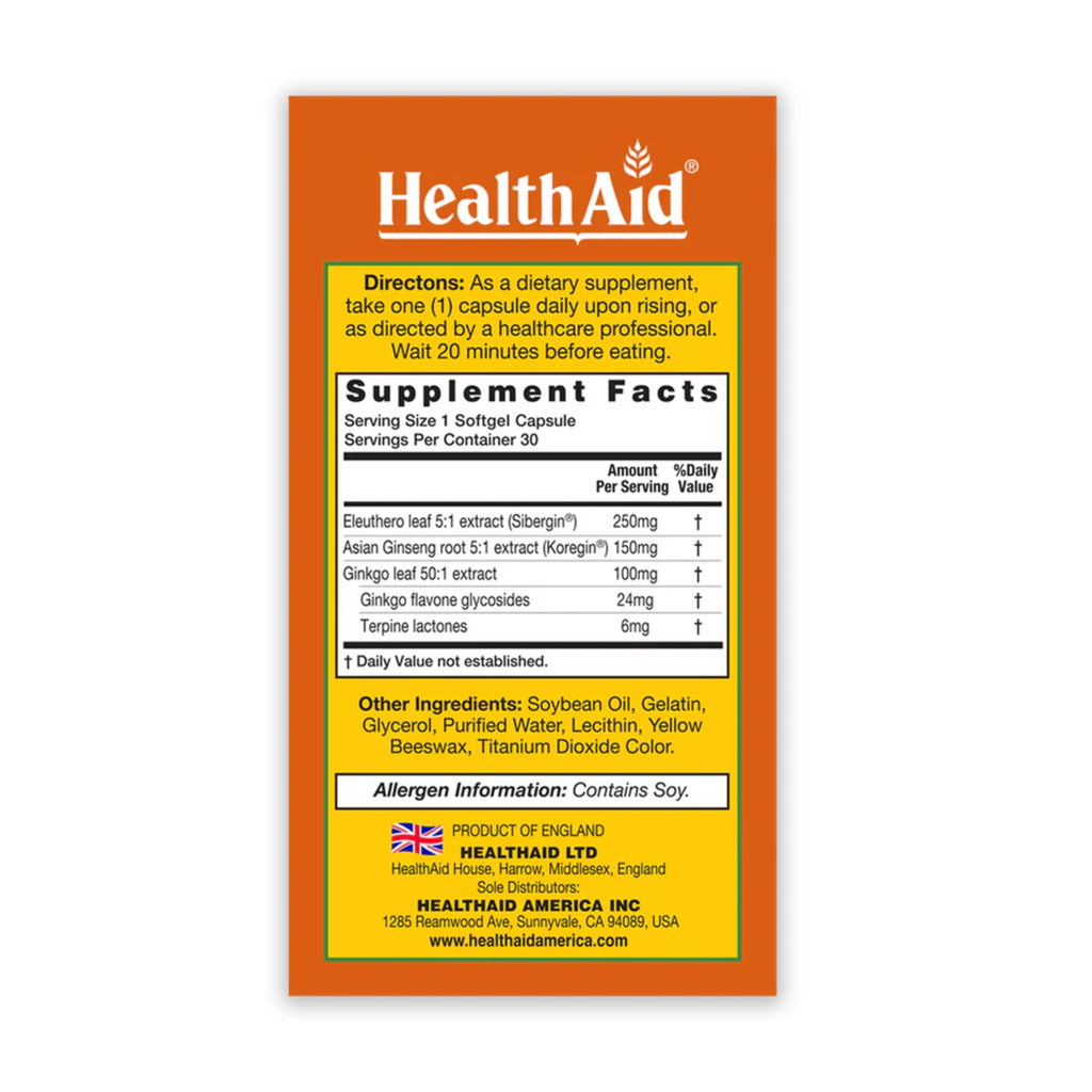 HealthAid Ginkovital+ 3 Capsules, 30's