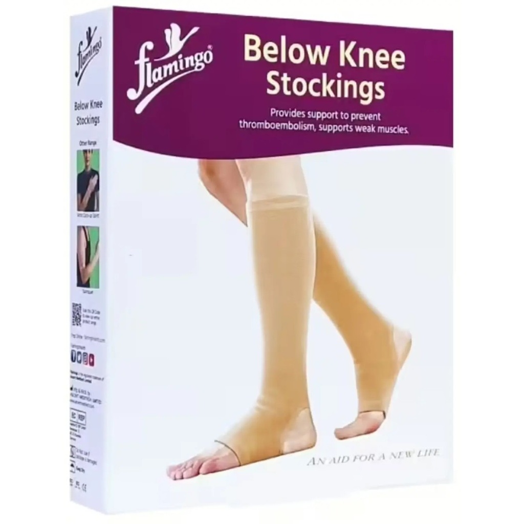 Flamingo Below Knee Stockings 1 Pair XL - OC2043