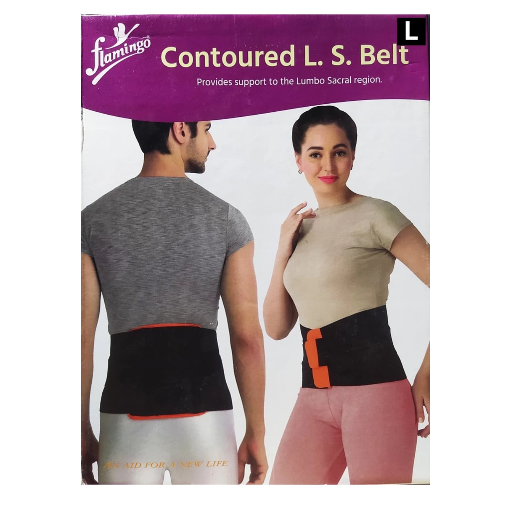 * Flamingo L.S. Belt Black/Orange- L - OC2001