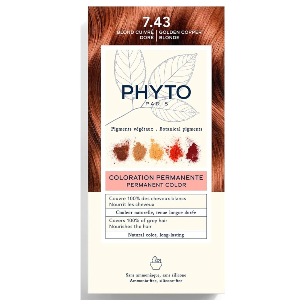  * Phyto Hair Color 7.43 - Copper Gloden Blond