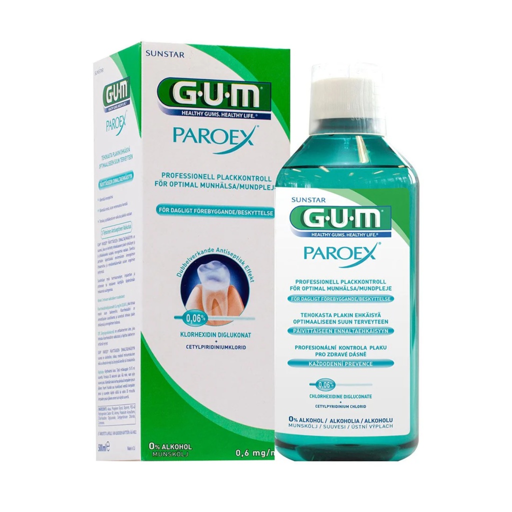* Gum Paroex 0.06% Mouth Rinse, 500ml