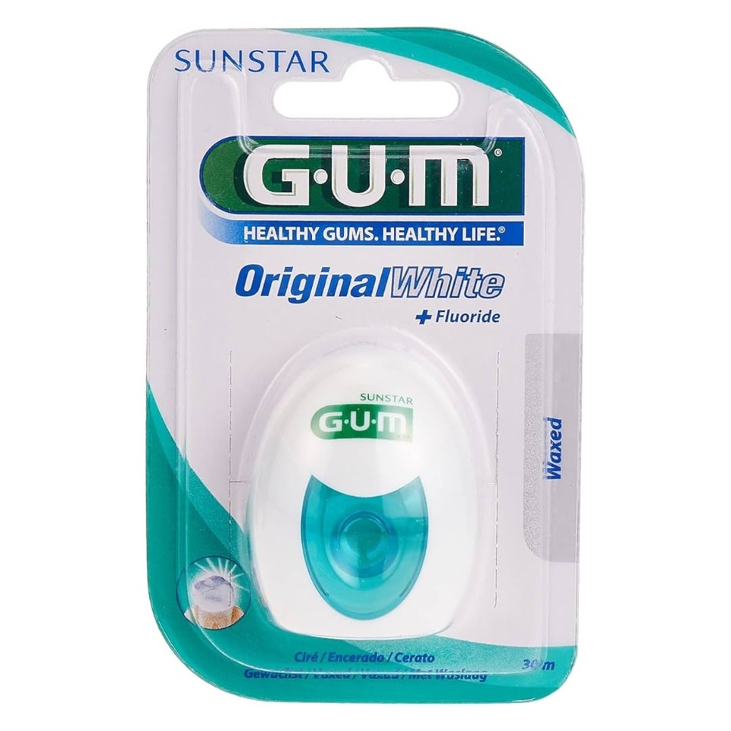 * Gum Original White + Fluoride Waxed Floss, 30m
