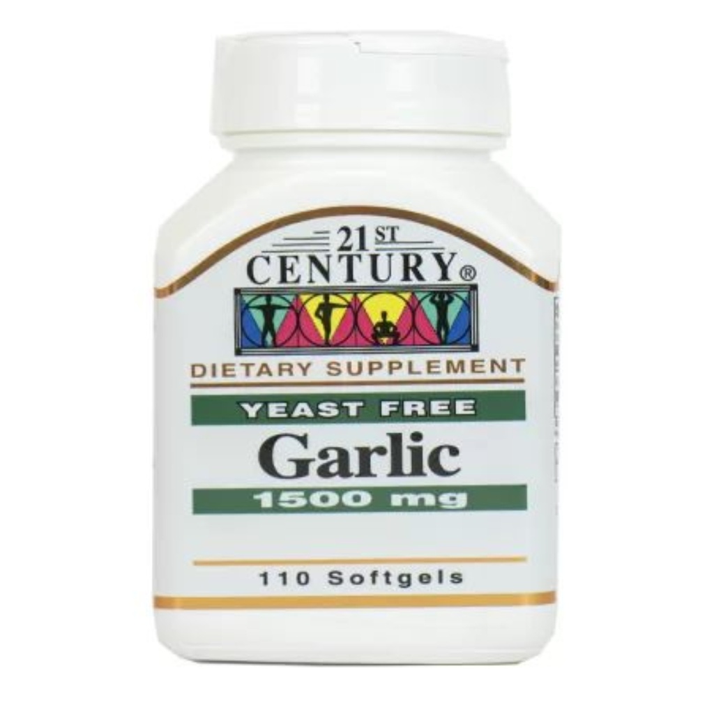 * 21st Century Garlic 1500mg Soft Gel, 110's