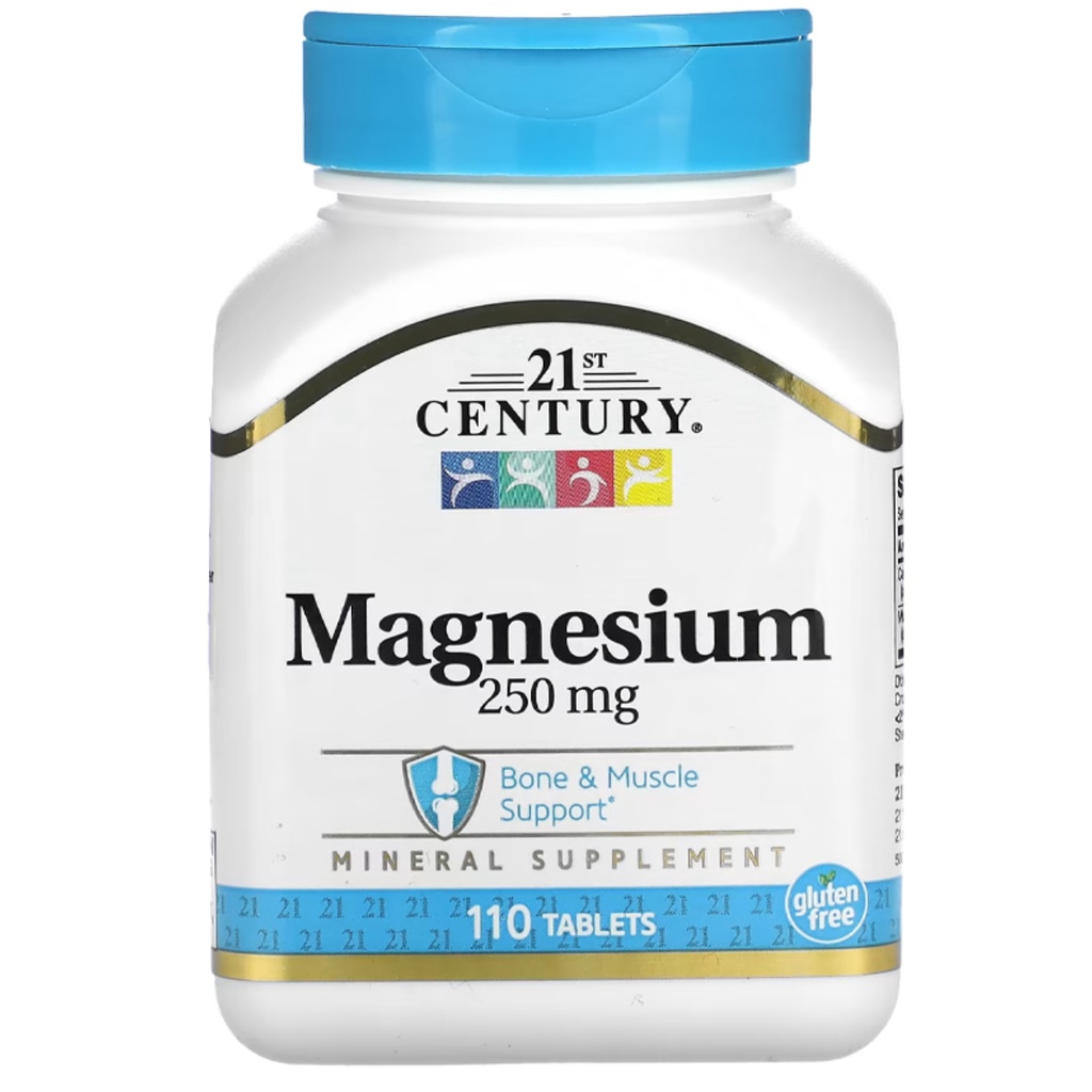 * 21st Century Magnesium 250mg Tablets, 110's