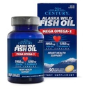 * 21st Century Alaska Wild Fish Oil Mega Omega-3 Softgels, 90's