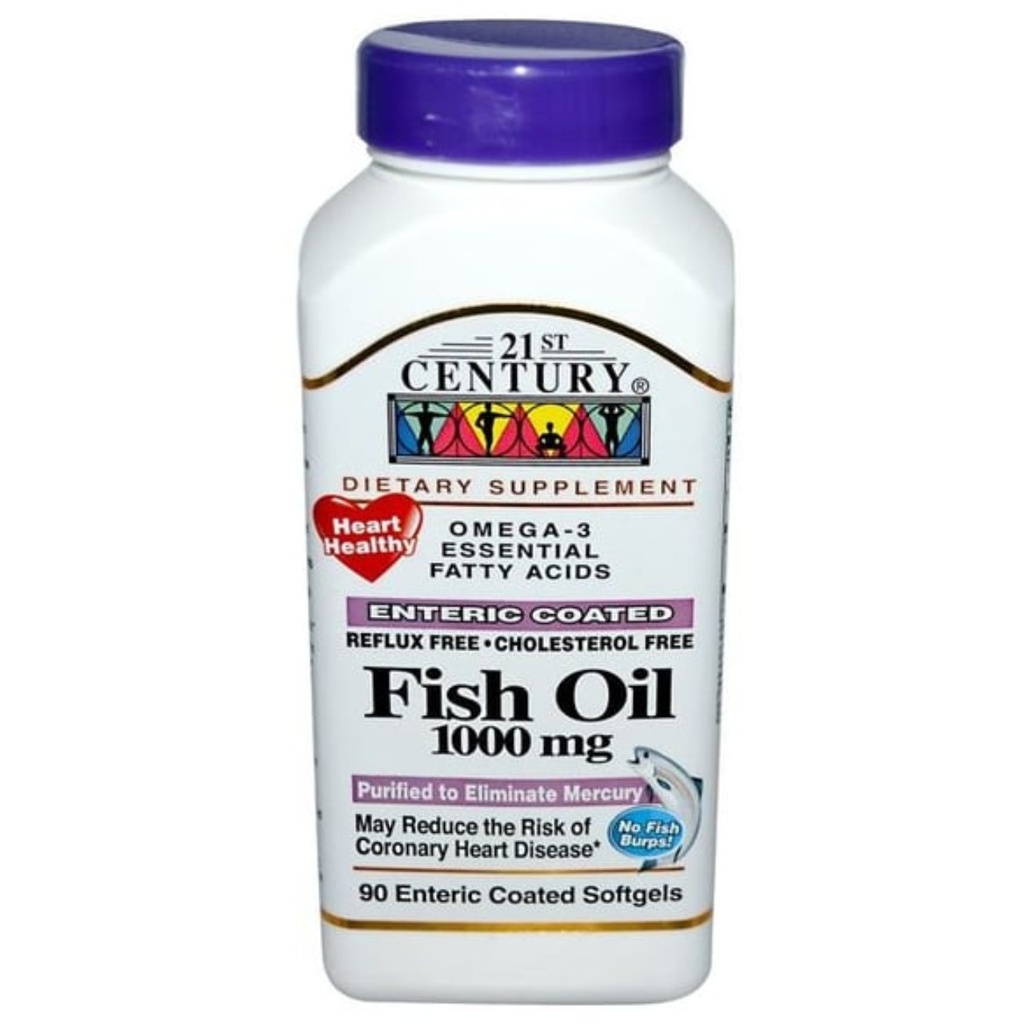 * 21st Century Fish Oil 1000mg Softgels, 90's