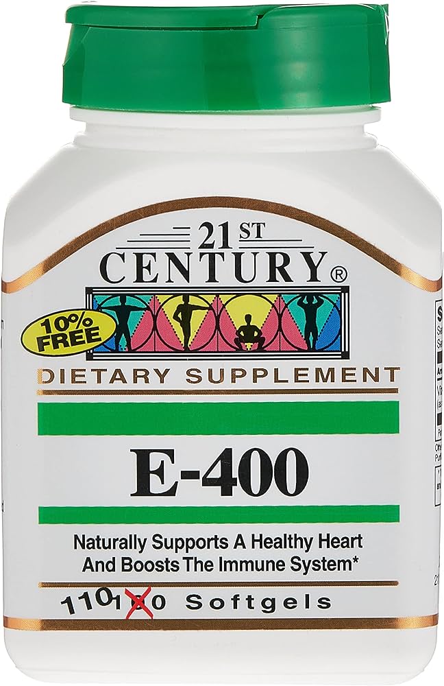 * 21st Century Vitamin E 400iu Softgels, 110's