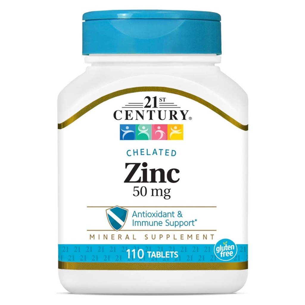 * 21st Century Zinc 50mg Tablets, 110's