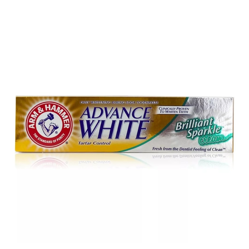  * Arm & Hammer Advance White Brilliant Sparkle Cream Toothpaste, 115g 
