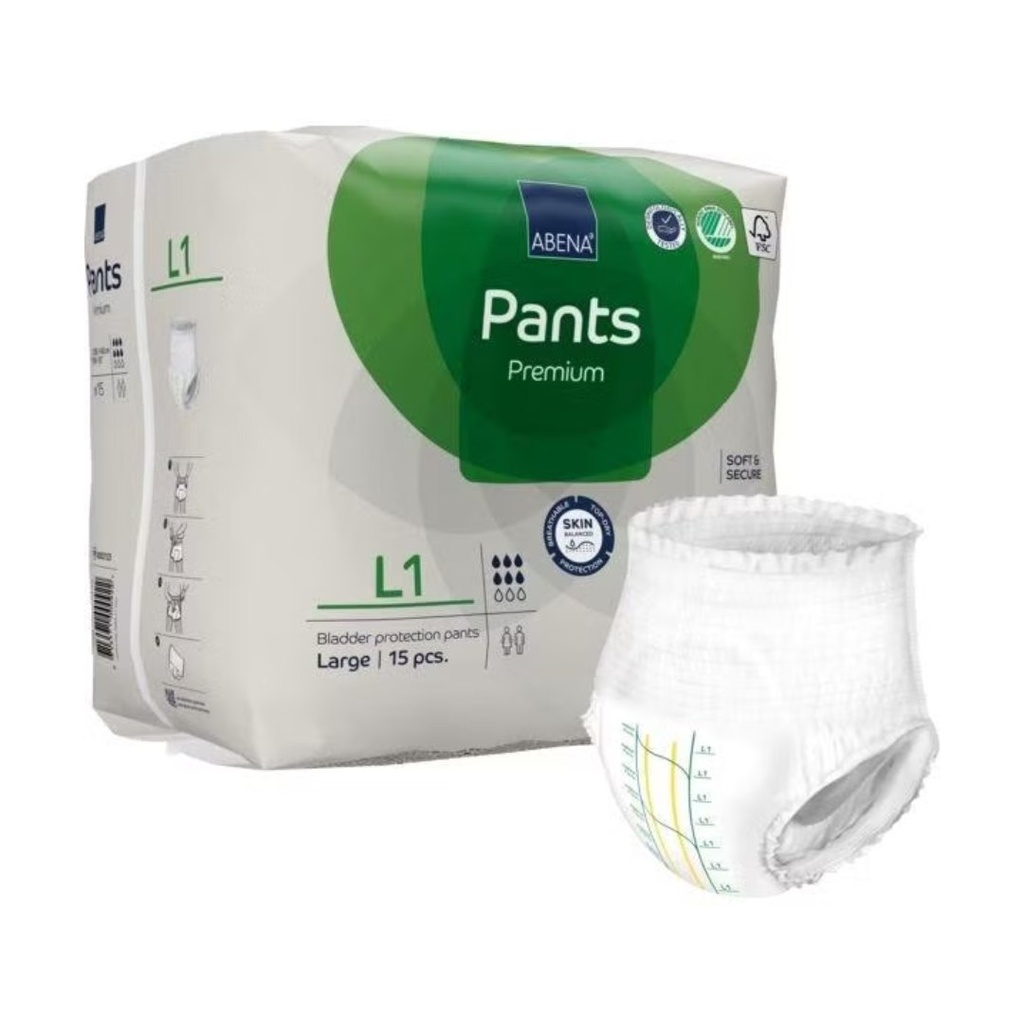 * Abena Pants Premium L1 - Large, 15's