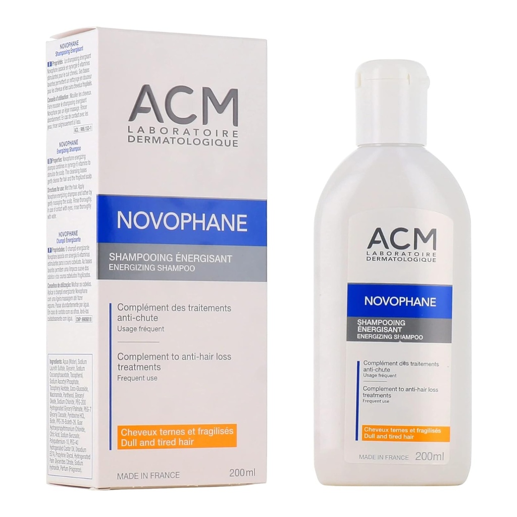 * Acm Novophane Energizing Shampoo, 200ml