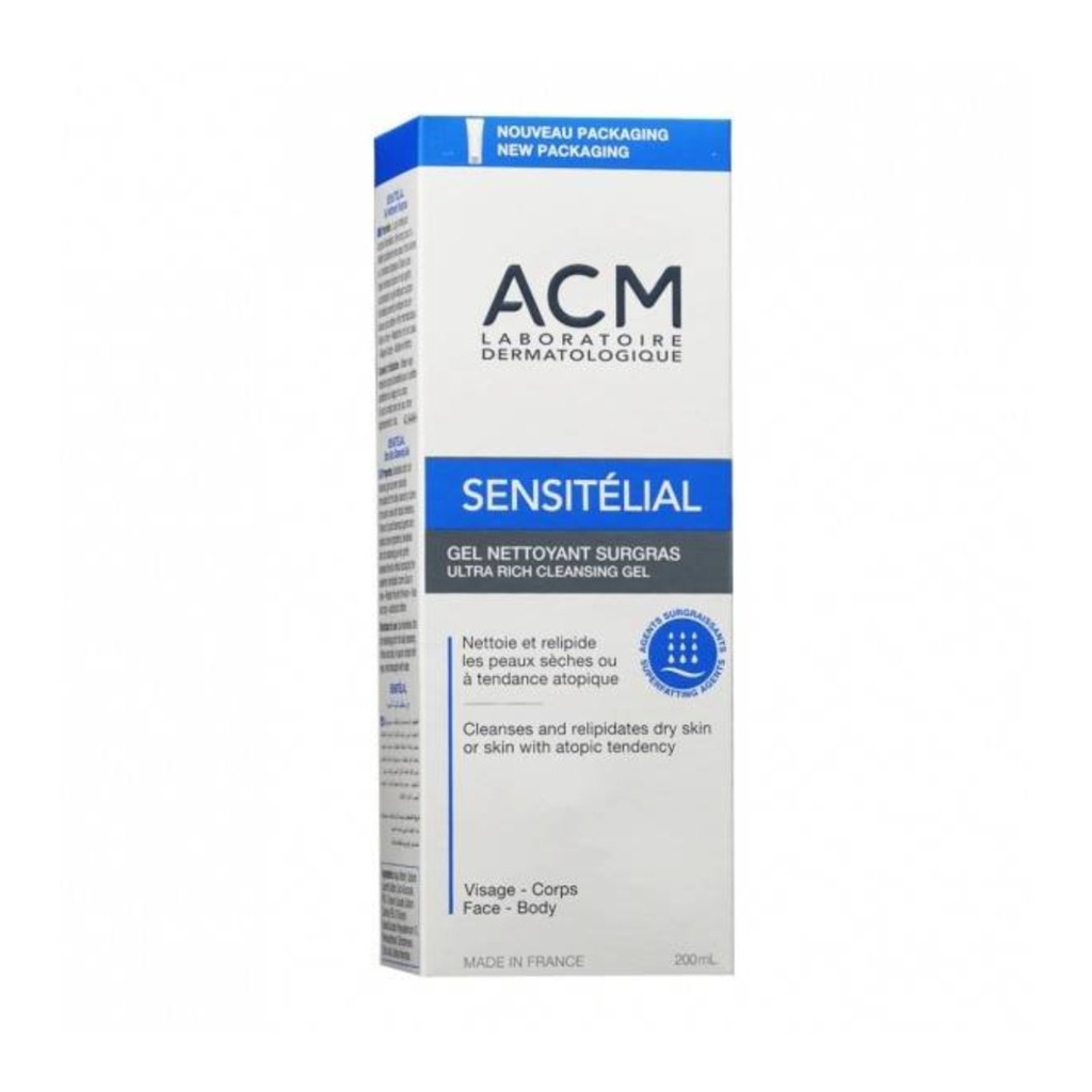 * Acm Sensitelial Ultra Rich Cleansing Gel, 200ml