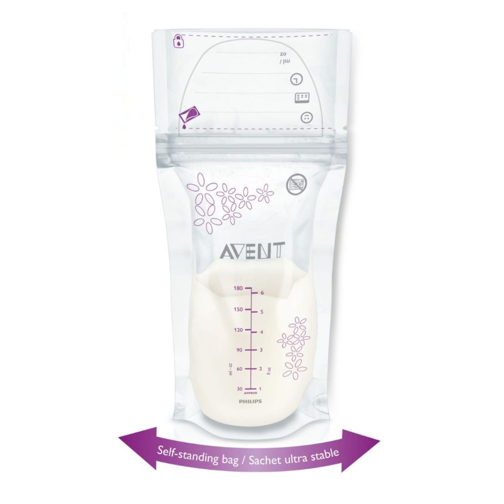 * Avent Breast Milk Storage Bags, 180ml