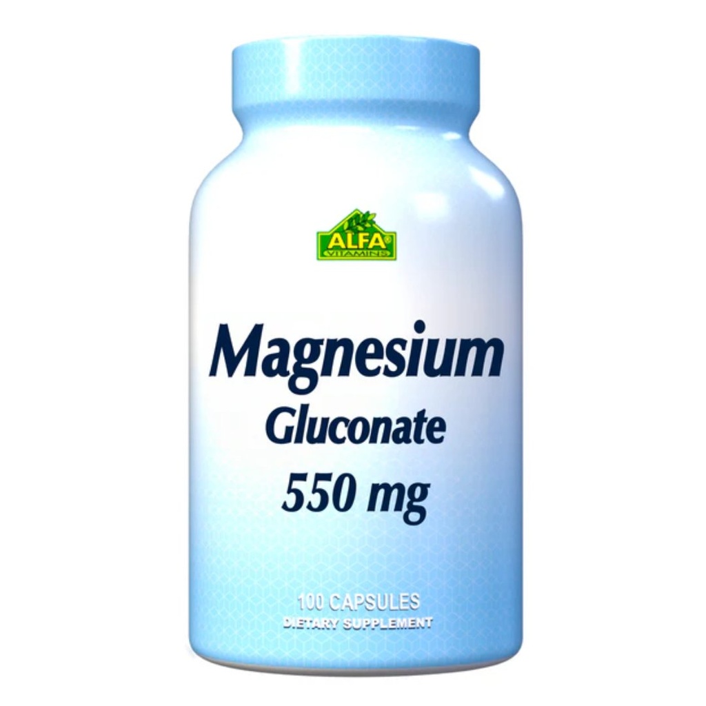 * Alfa Magnesium Gluconate 550mg Tablets, 100's