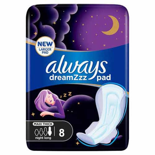 * Always DreamzPad Maxi Thick Night Pads, 8's