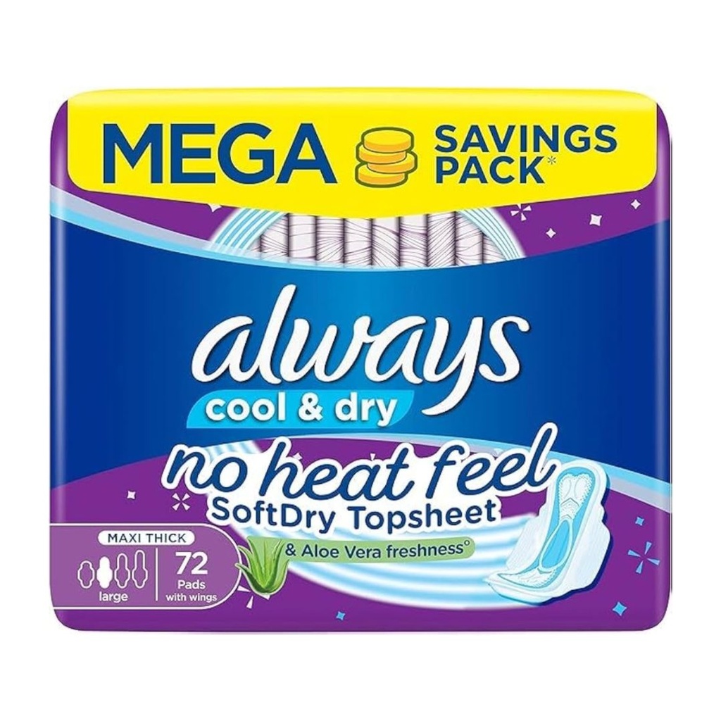 * Always Cool & Dry Large Wings, 72's - OFFER