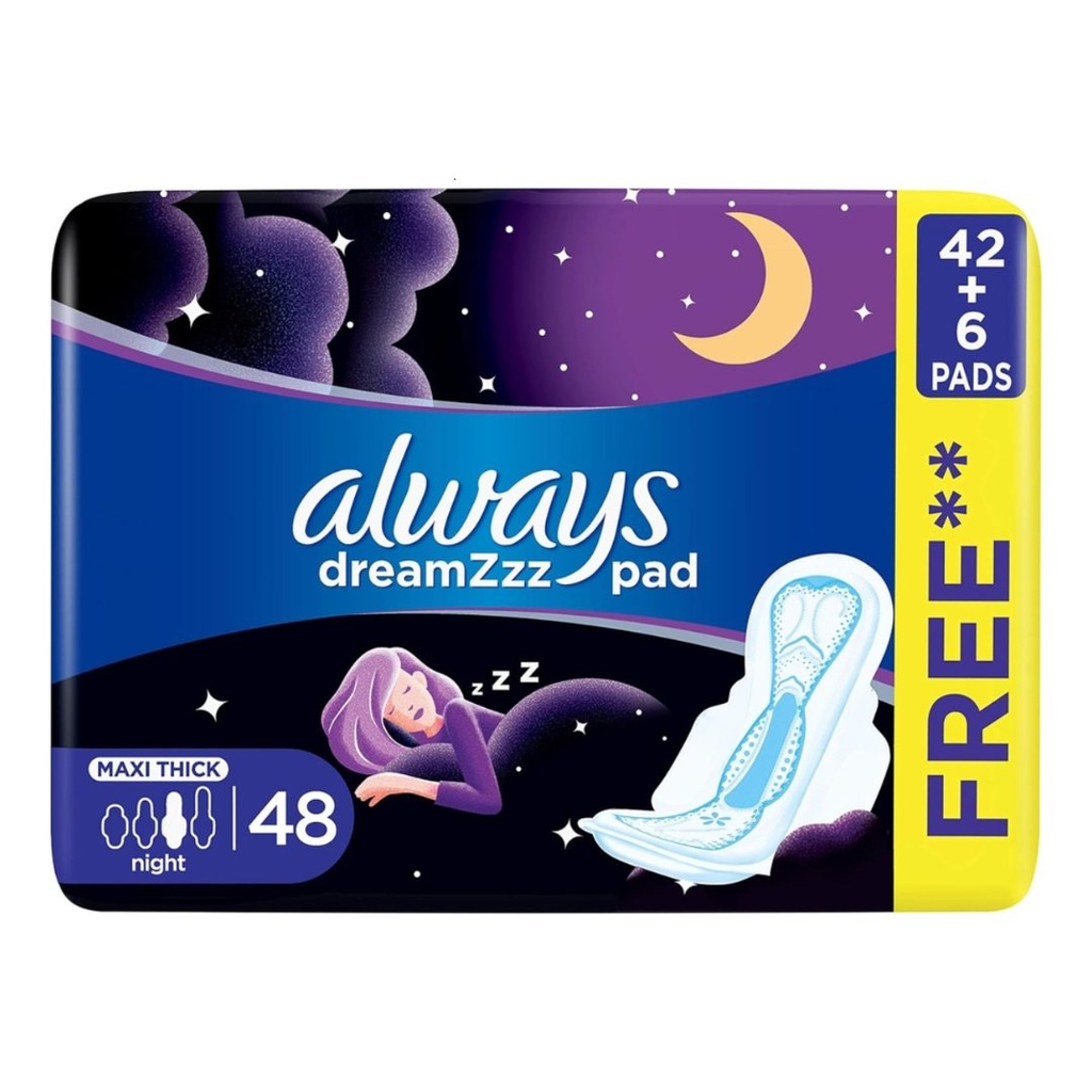 * Always DreamZzz Maxi Thick Night, 42+6 Pads Free - OFFER 