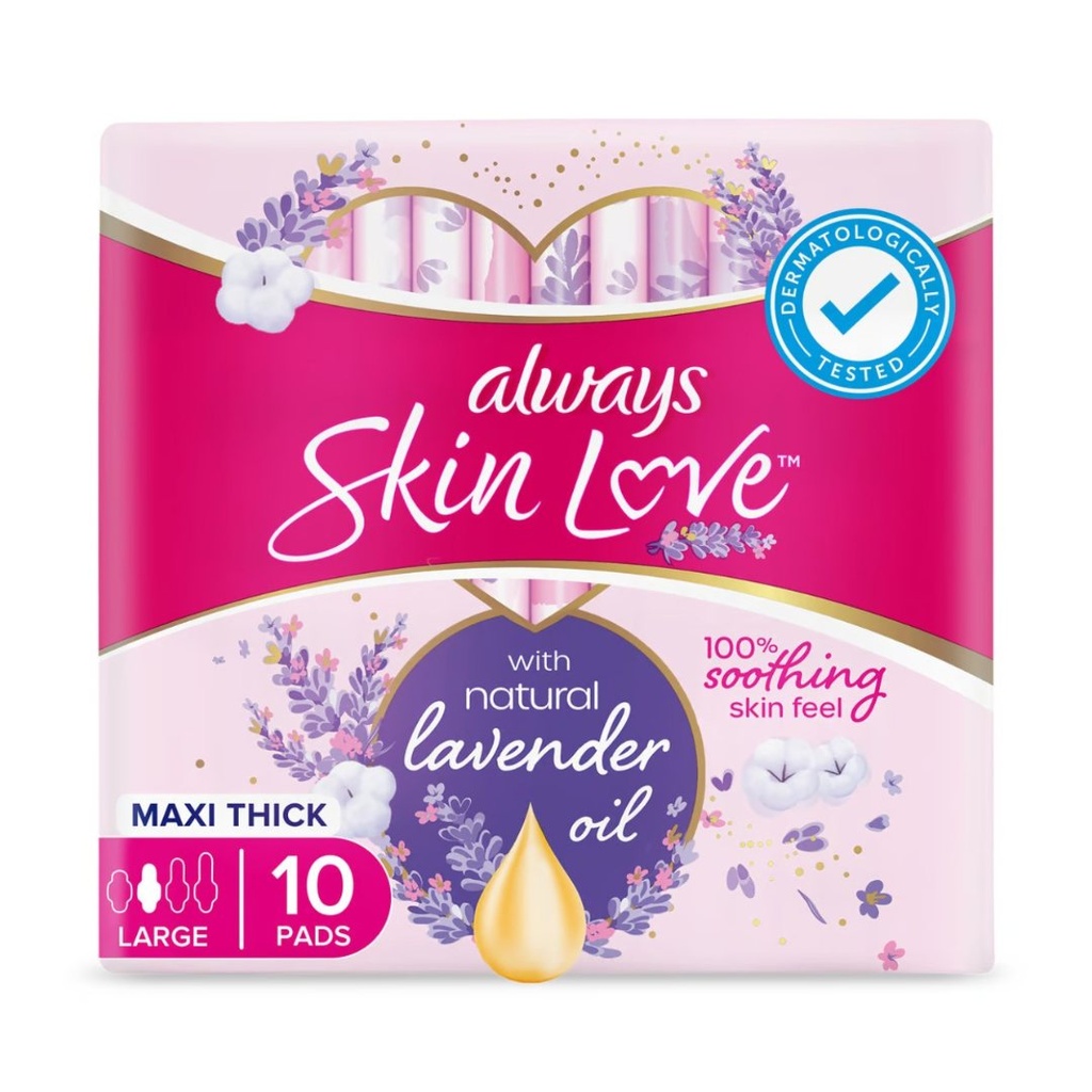 * Always Skin Love Maxi Thick Large Lavender, 10's