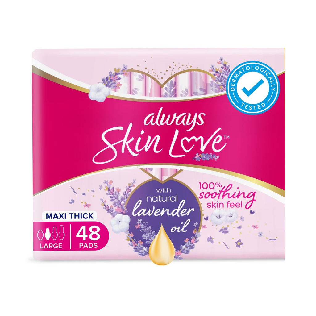 * Always Skin Love Maxi Thick Large Lavender, 48's