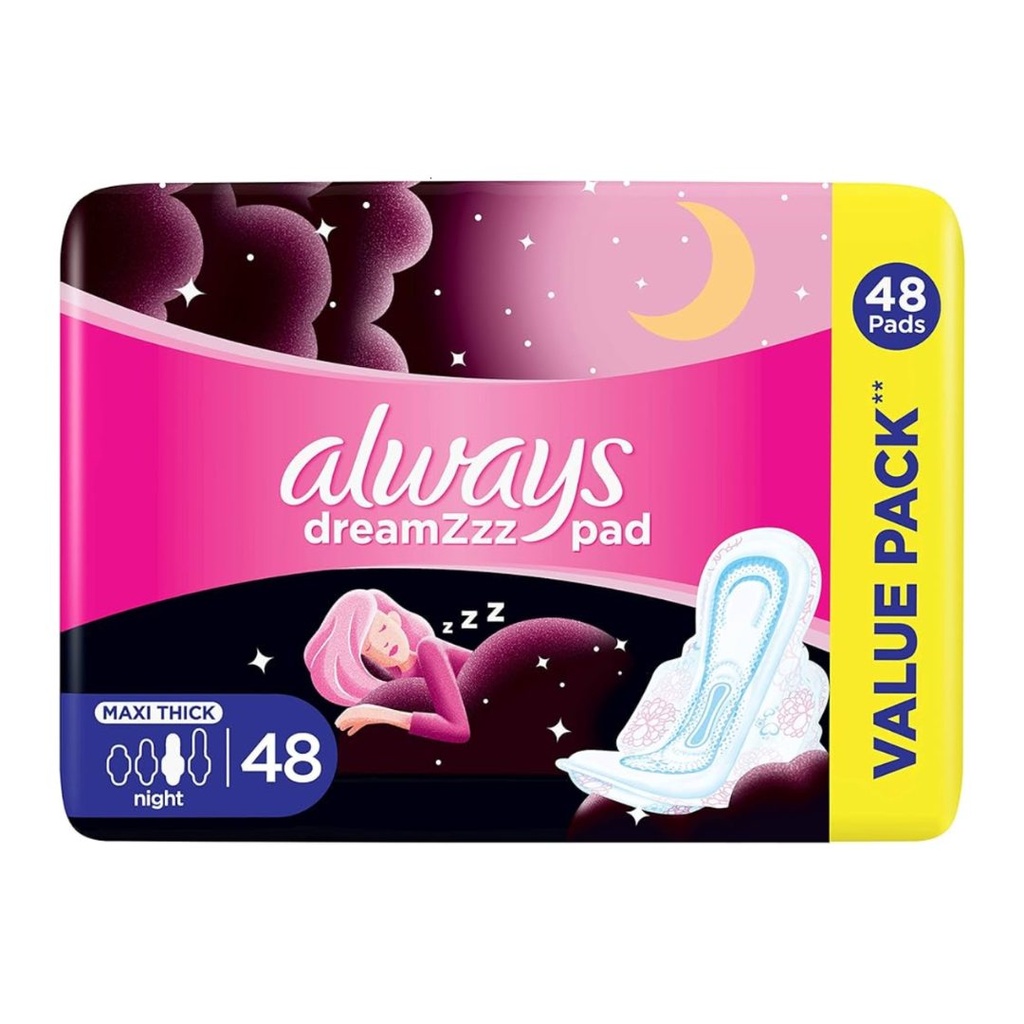 Always DreamzzPad Cotton Night Wings, 48's - OFFER