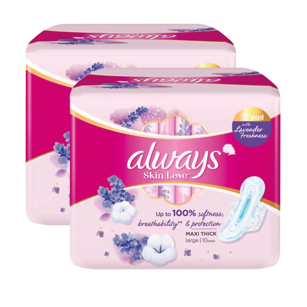 أولويز فوط صحية سينسيتيف كبيرة بأجنحة، 2×10 فوطة - عرض