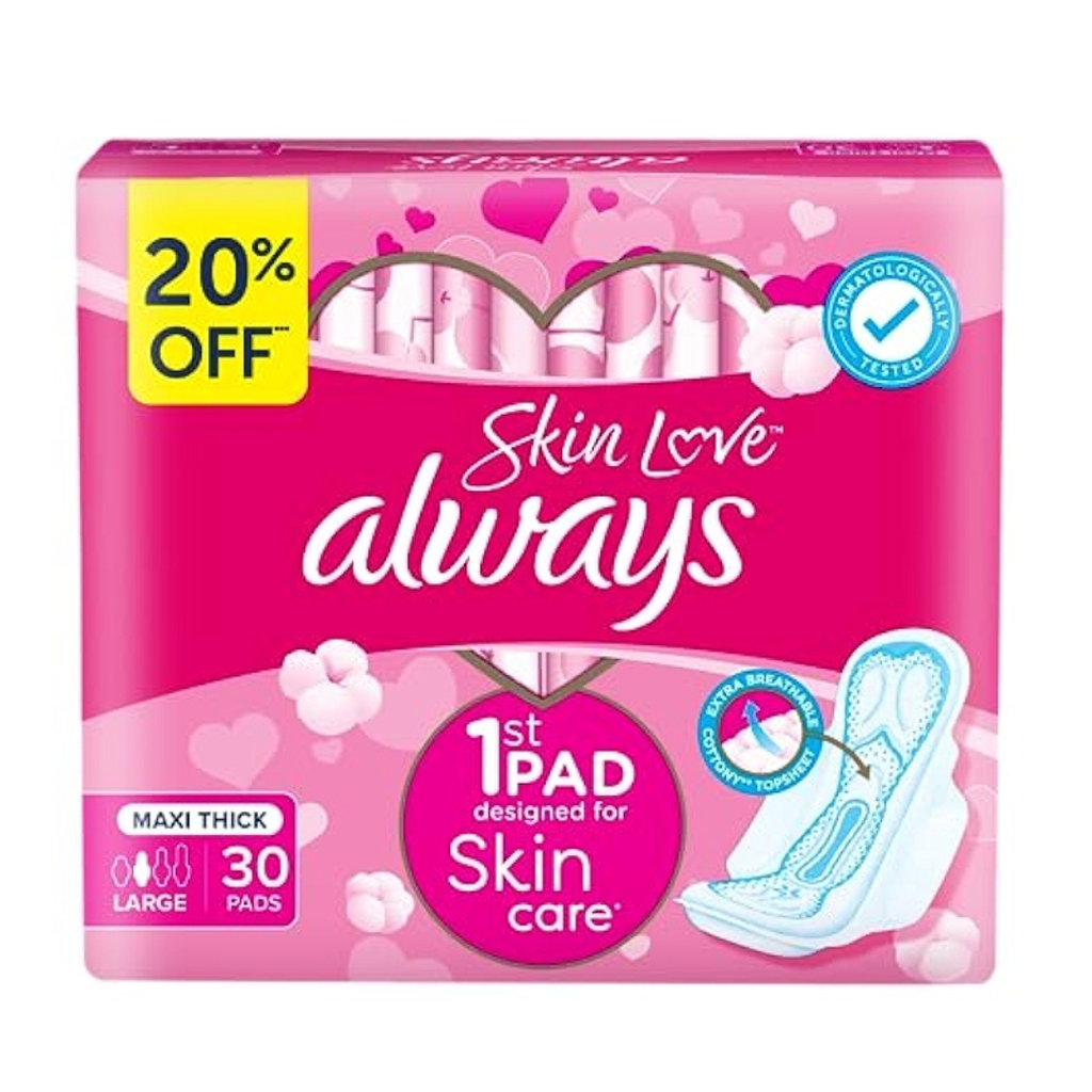 * Always Skin Love Maxi Thick Large, 30's - OFFER