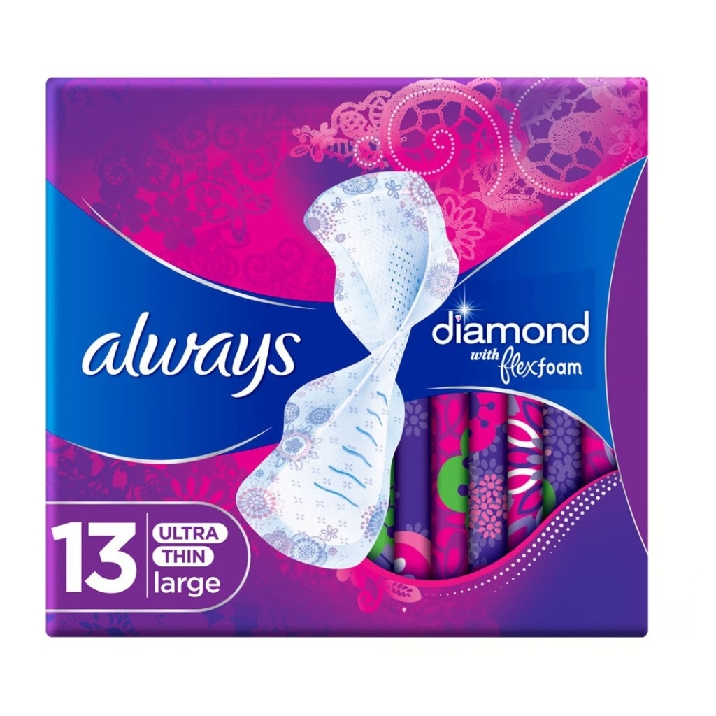 * Always Diamond Ultra Thin Large, 13's