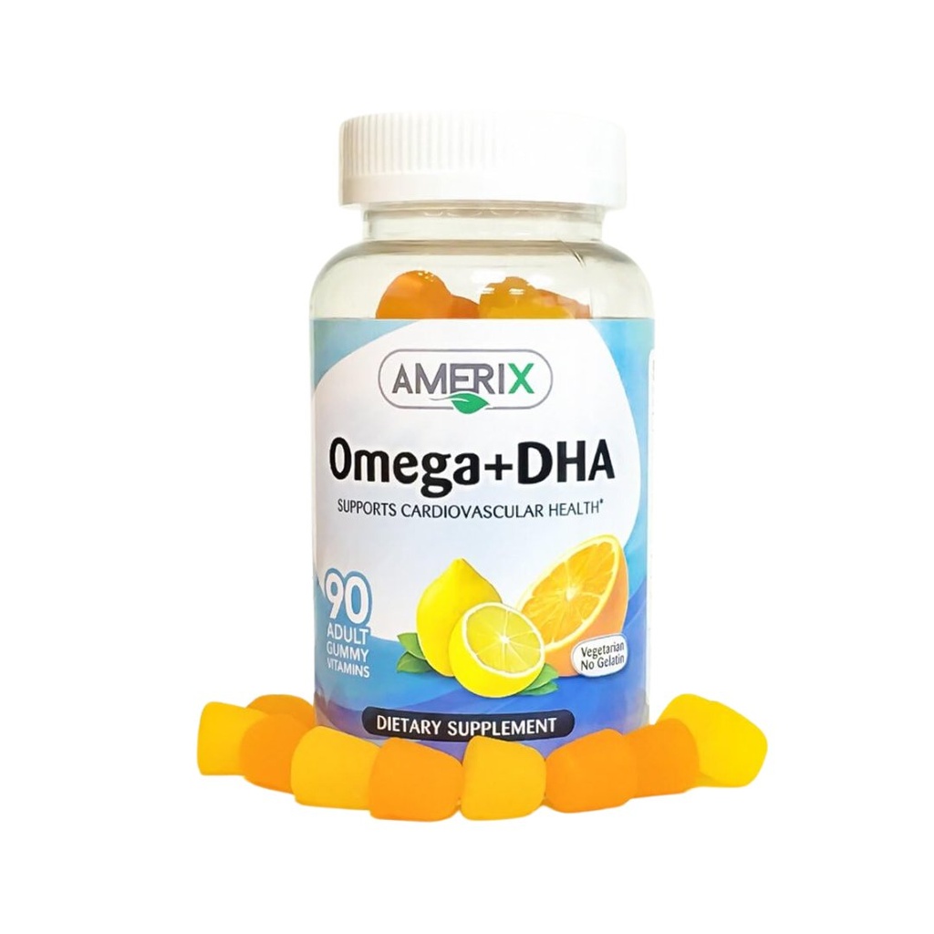 * Amerix Omega + DHA Adult Gummies, 90's