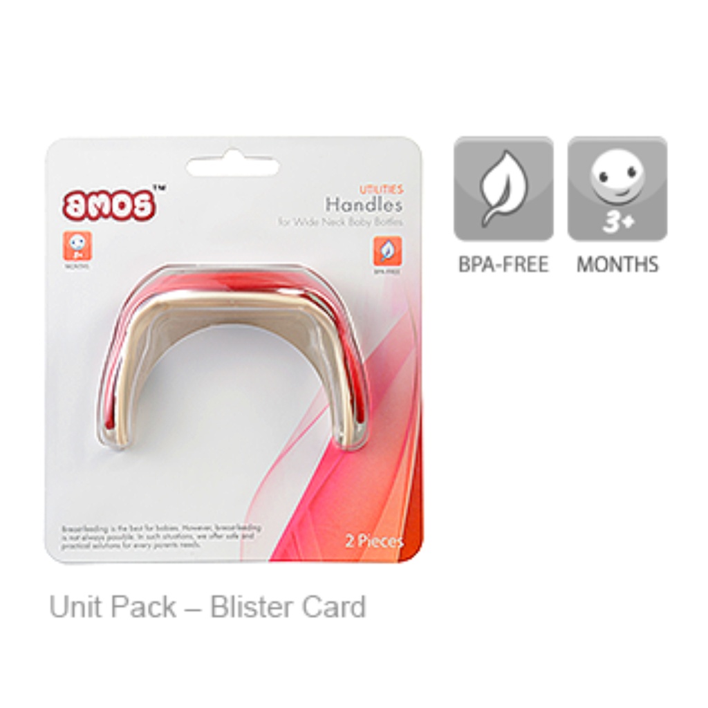 Amos Handles For Wide Neck Bottles, 2's