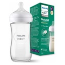 * Avent Natural Response Glass Baby Bottle - 1m+, 240ml
