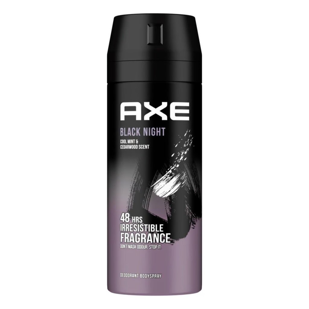 * Axe Black Night Deodorant Body Spray, 150ml