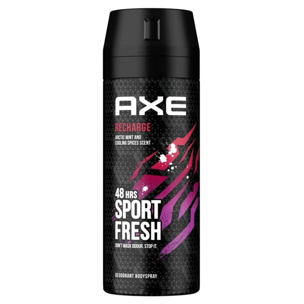 * Axe Recharge Sport Fresh Deodorant Body Spray, 150ml