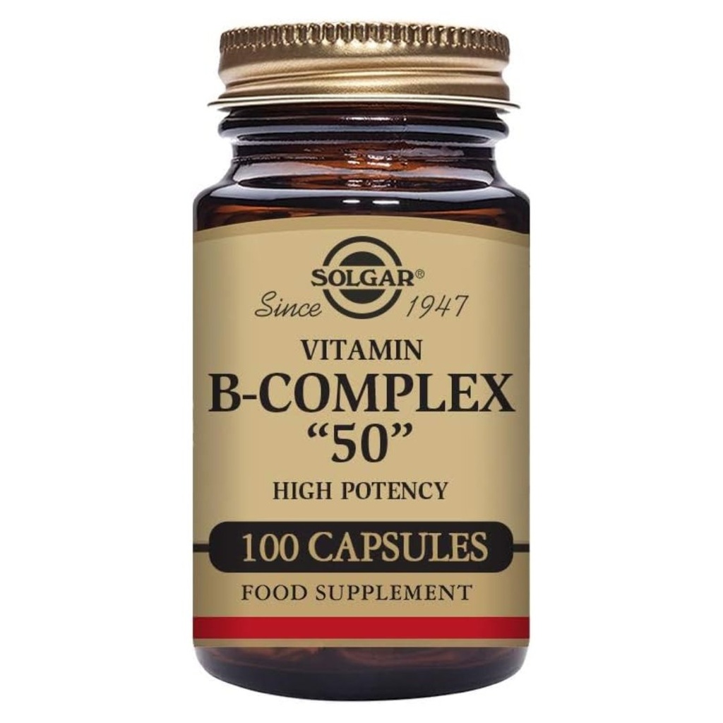 *Solgar B-Complex 50 Vegetable Capsules 100's