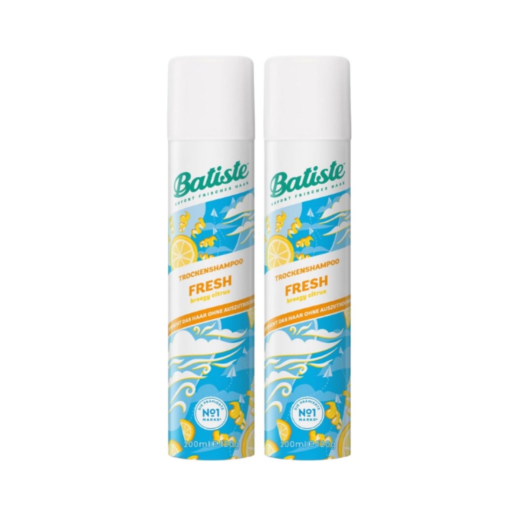 * Batiste Fresh Dry Shampoo, 200ml - OFFER (Twin Pack 25% Off)