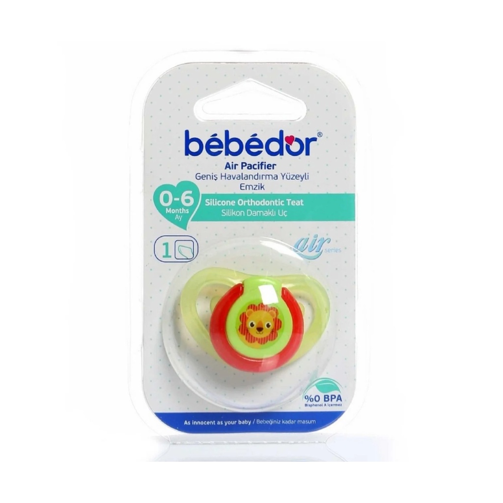 * Bebedor Air Series Silicone Orthodontic Teat No 1 - 0-6 Months