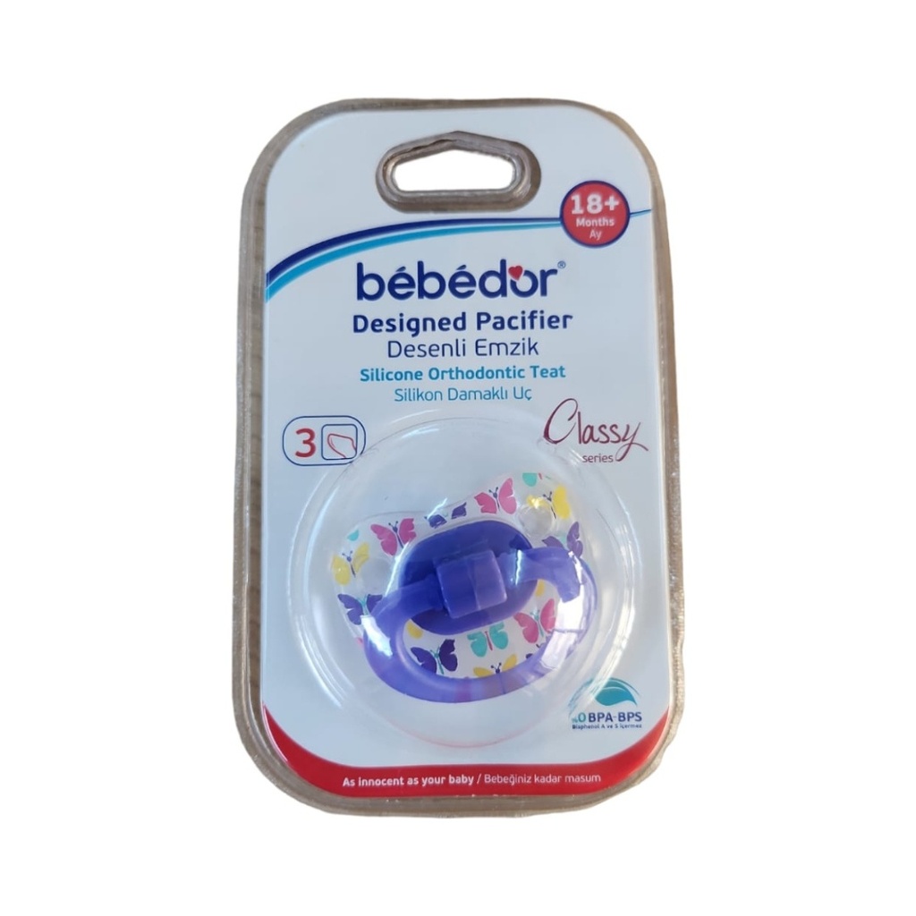 * Bebedor Classy Series Silicone Orthodontic Teat +18 Months - No 3 