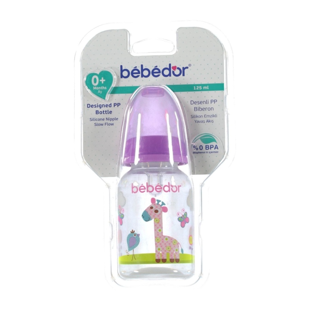 * Bebedor Designed PP Bottle +0 Months, 125ml