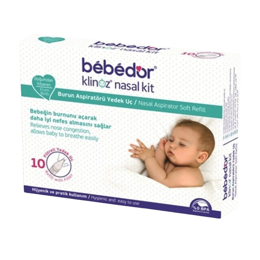 * Bebedor Nasal Aspirator Soft Refill, 10's 