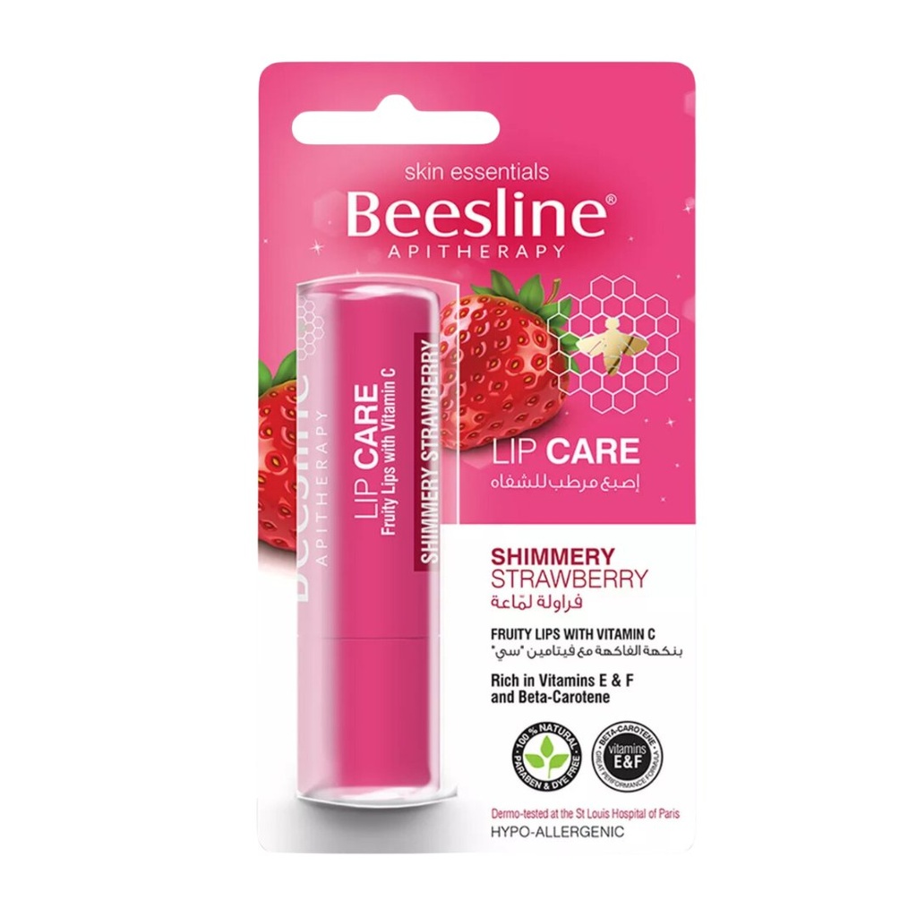 * Beesline Strawberry Lip Balm, 4g