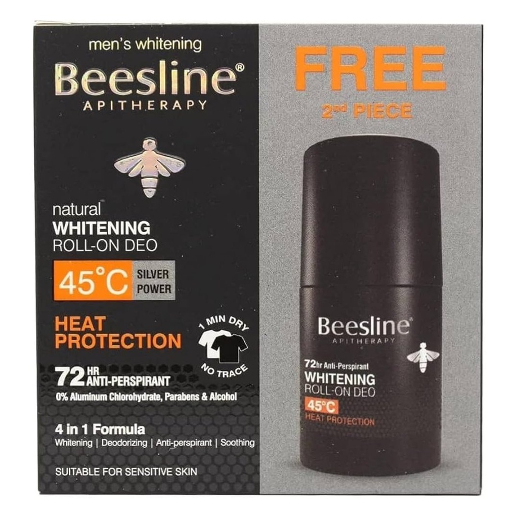 * Beesline Deodorant Heat Protect Roll-on, 50ml -  (1+1 Free)