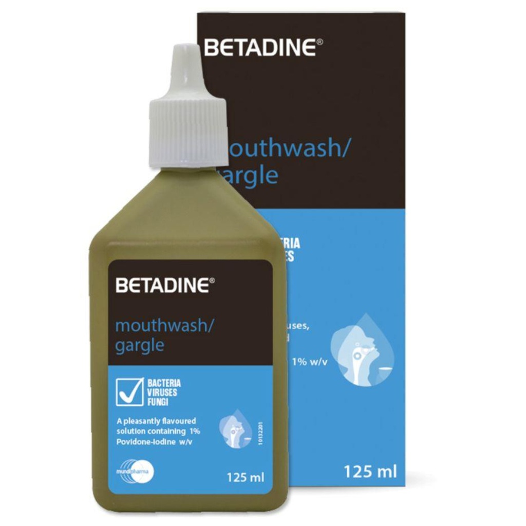 Betadine Mouthwash & Gargle, 125ml