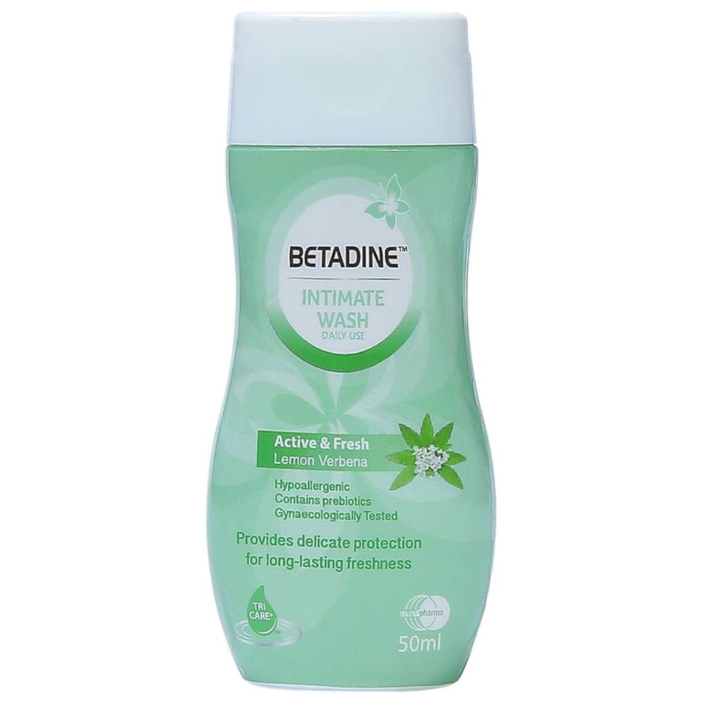 * Betadine Active & Fresh Lemon Verbena Intimate Wash, 50ml