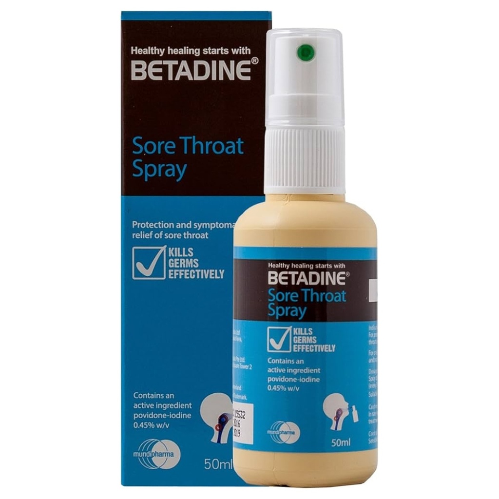 * Betadine Throat Spray, 50ml