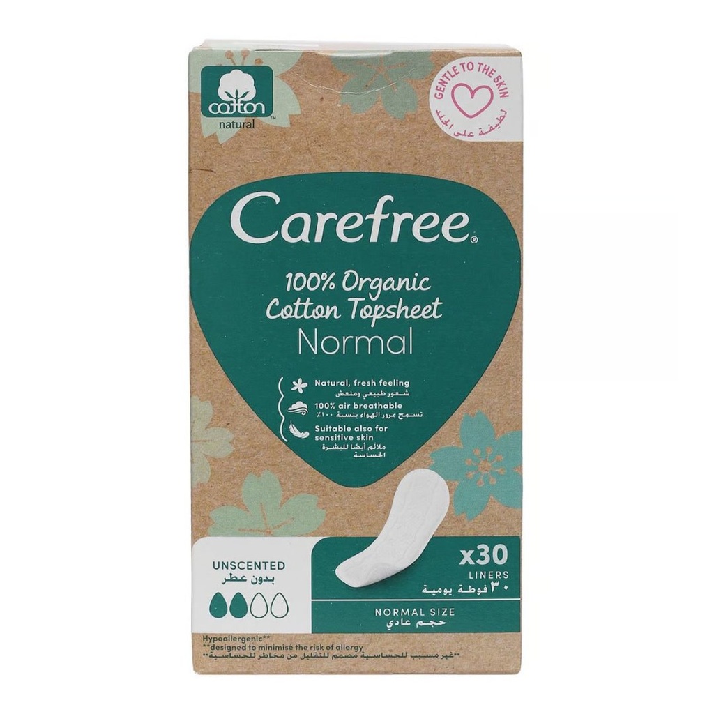 * Carefree 100% Organic Cotton Normal, 30's