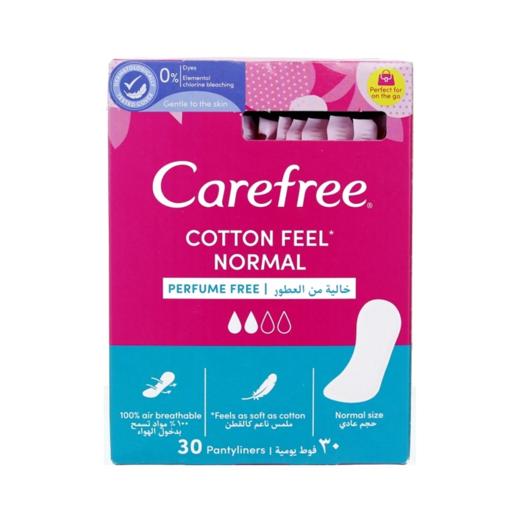 * Carefree Cotton Feel Normal, 30's - Perfume Free 