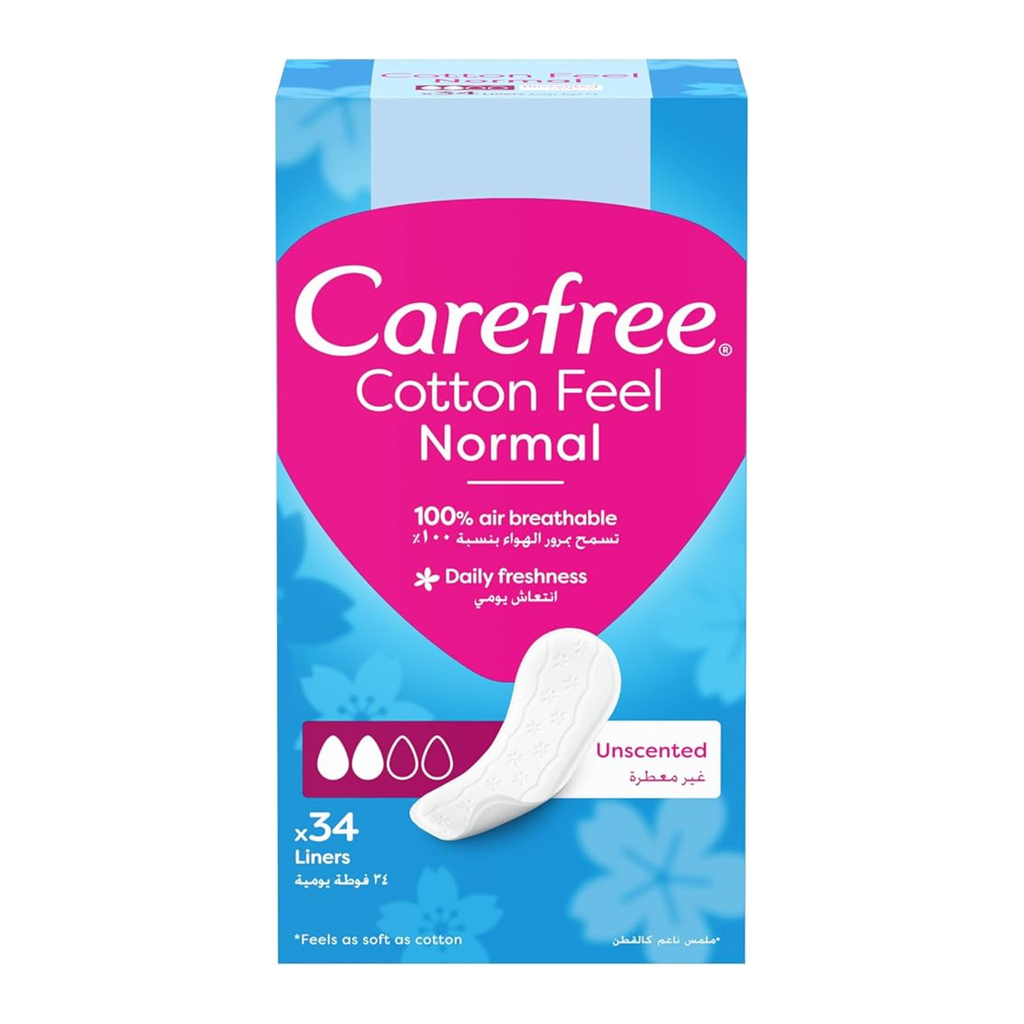 * Carefree Cotton Feel, 34's - Unscented