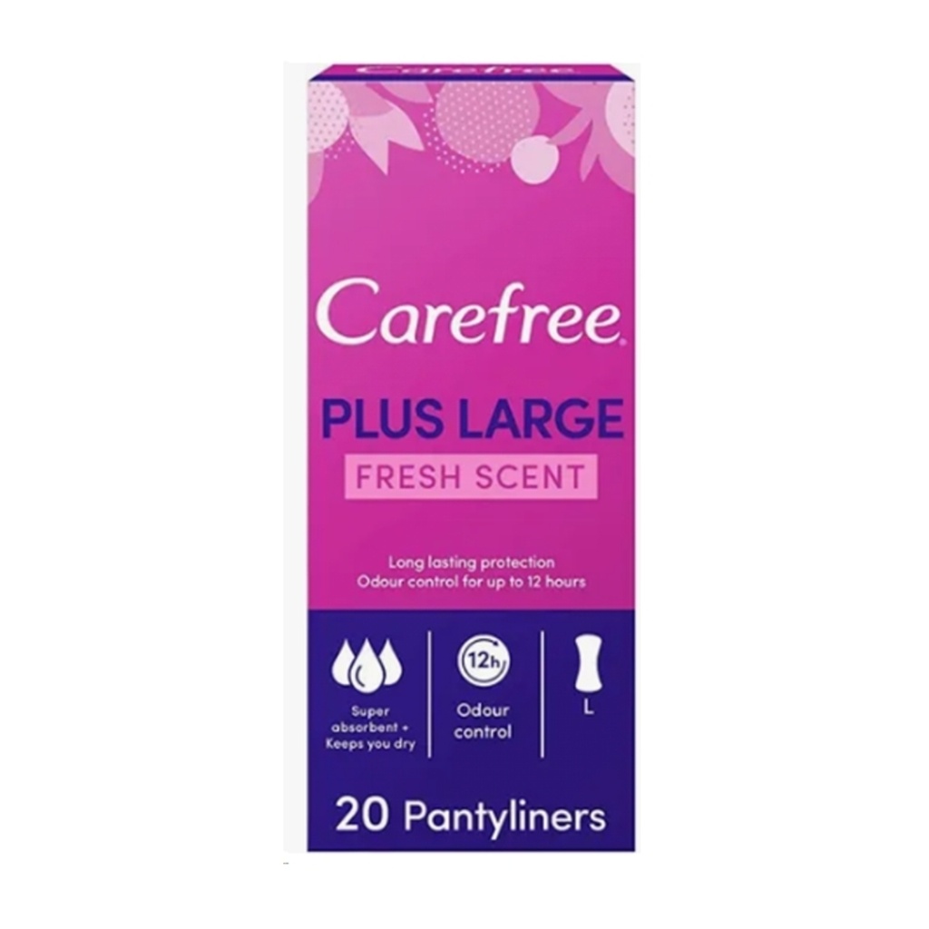 * Carefree Plus Large, 20's - Fresh Scent