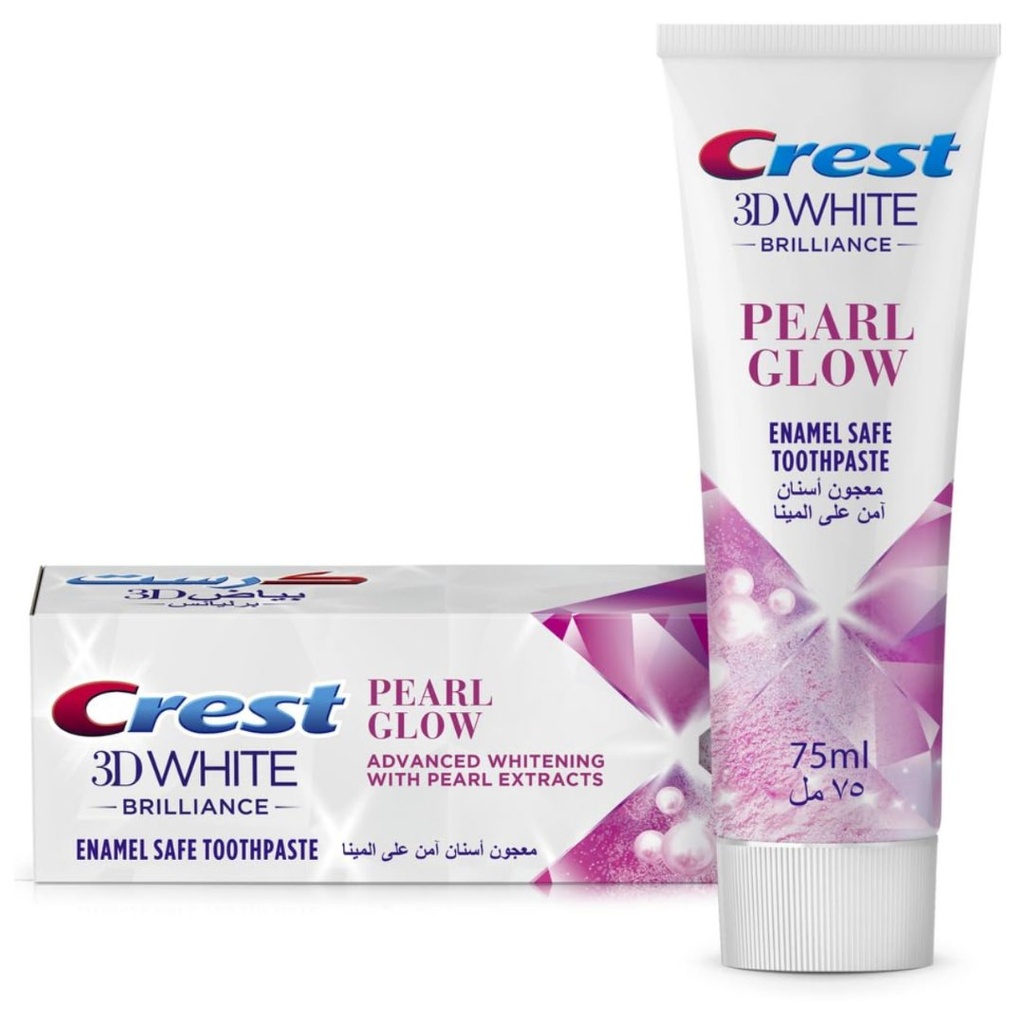 * Crest 3D White Brilliance Pearl Glow Toothpaste, 75ml