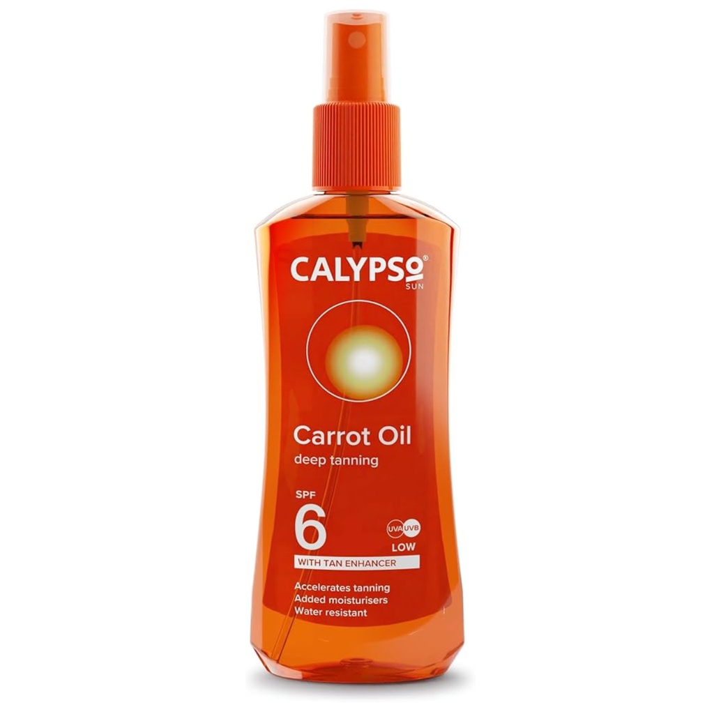 * Calypso Carrot Oil SPF6 Deep Tanning Spray, 200ml